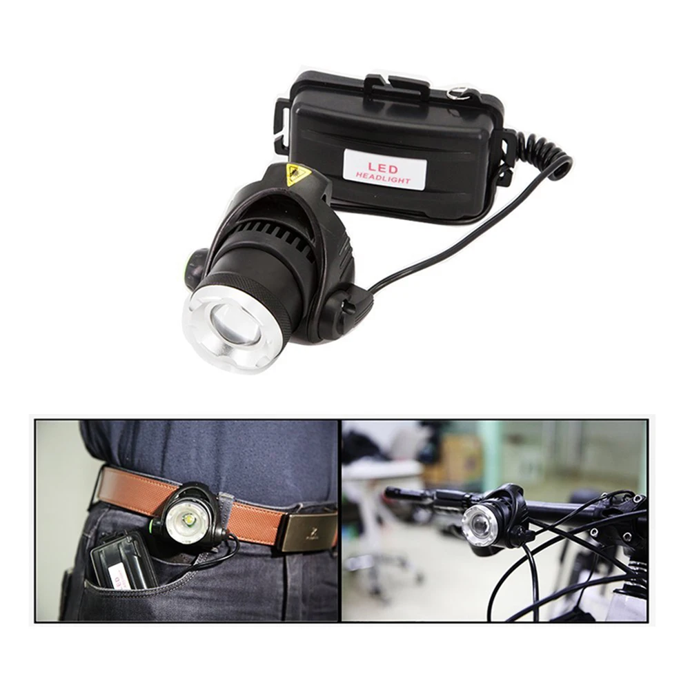 Clearance_Lampada frontale da pesca a LED super luminosa, luce da campeggio, 3 modalità di illuminazione, supporto zoom telescopico._Aggiornamenti continui