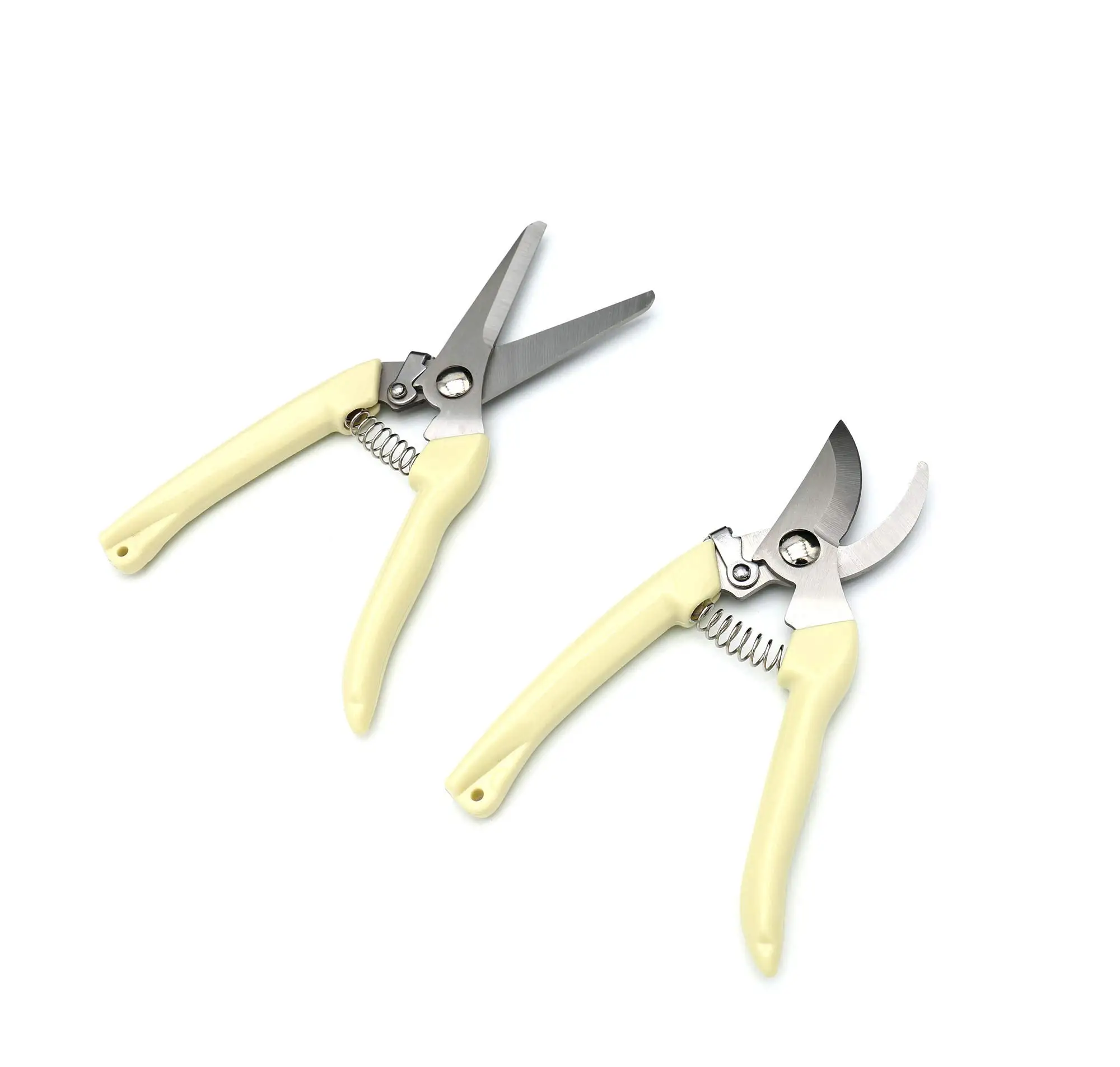 Cesoie da potatura da giardino in acciaio inossidabile bianco avorio Forbici per fiori con taglierina per rami di alberi da frutto per giardinaggio e innesto domestico