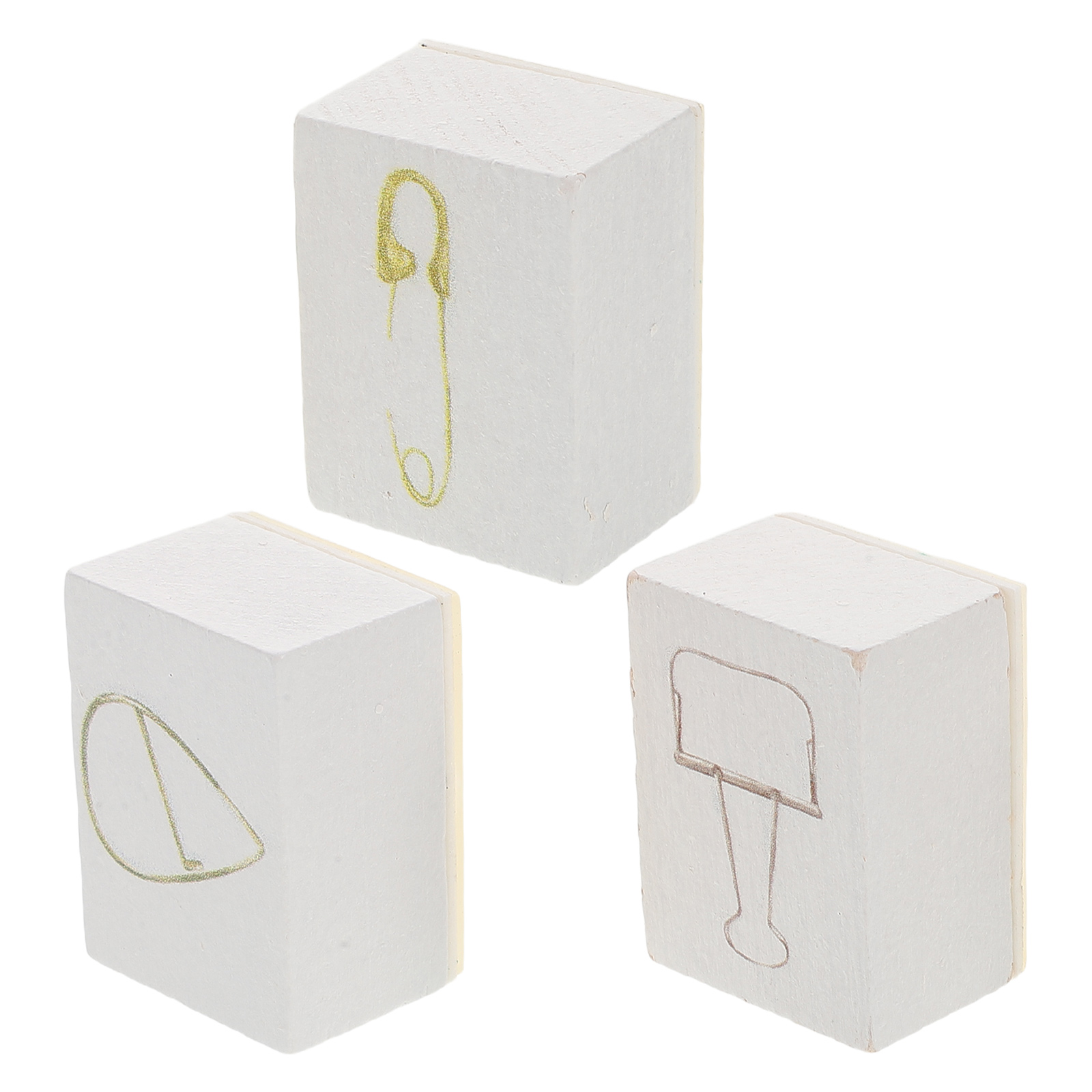 3 stücke Hand Für Journaling Holz Material Mini Set Handwerk Stempel Kits Scrapbooking Holz Kit Ästhetische