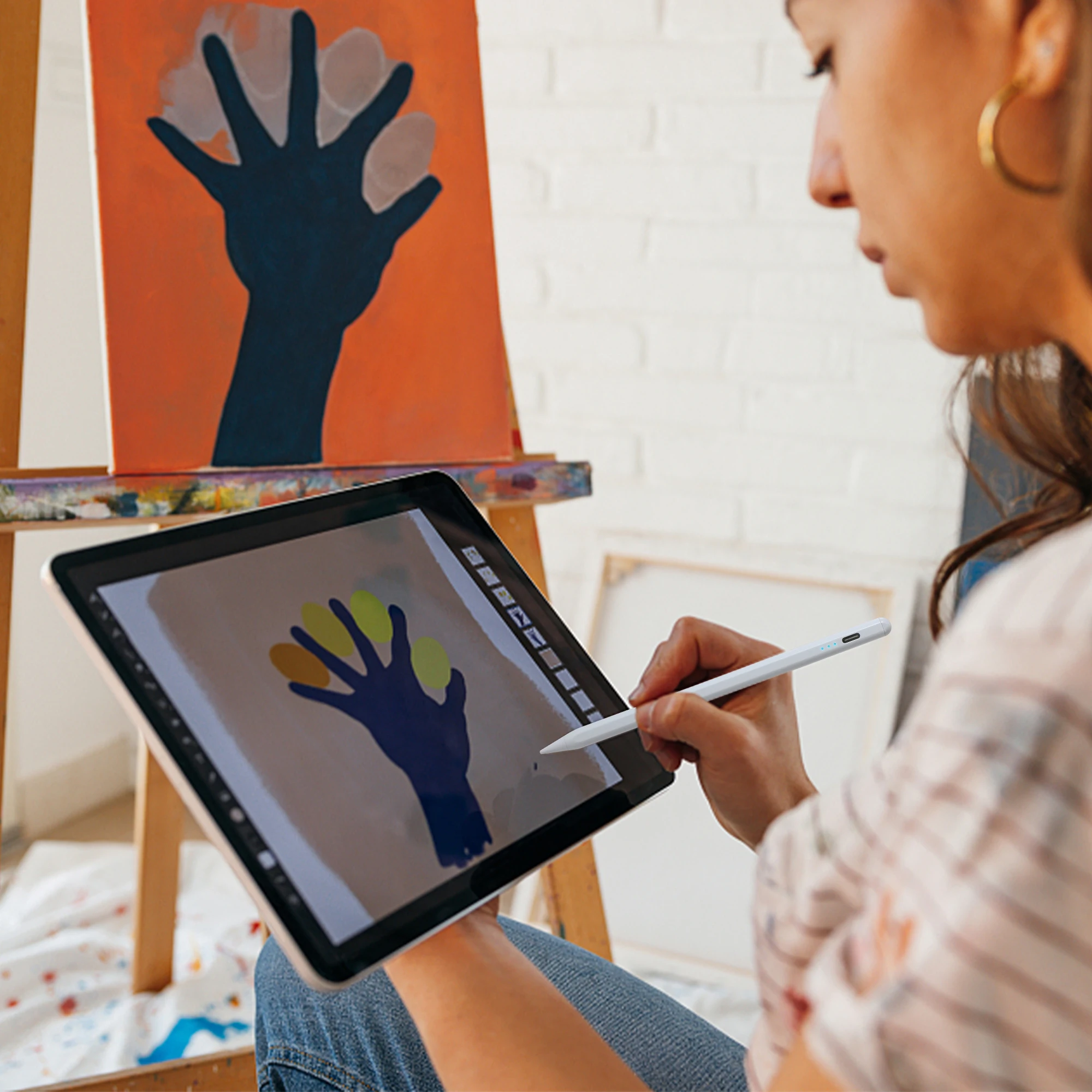 Lápiz óptico para Apple Pencil 1 2 iPad 10th 9th 8th 7th 6th Air 5th 4th 3rd Generación Pro 12,9 11 pulgadas Mini 6 5 Palm Rejection
