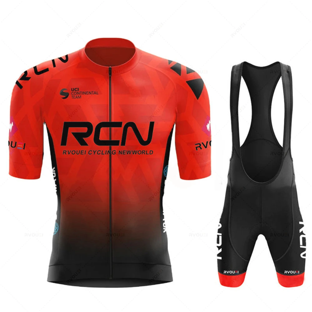 2022 RCN Đội Bộ Quần Áo Đạp Xe Jersey Mùa Hè Thoáng Khí Đường Xe Đạp Phù Hợp Với Đi Đồng Nhất Xe Đạp MTB Quần Áo Thể Thao Mới Đi Xe Đạp Bộ Dụng Cụ
