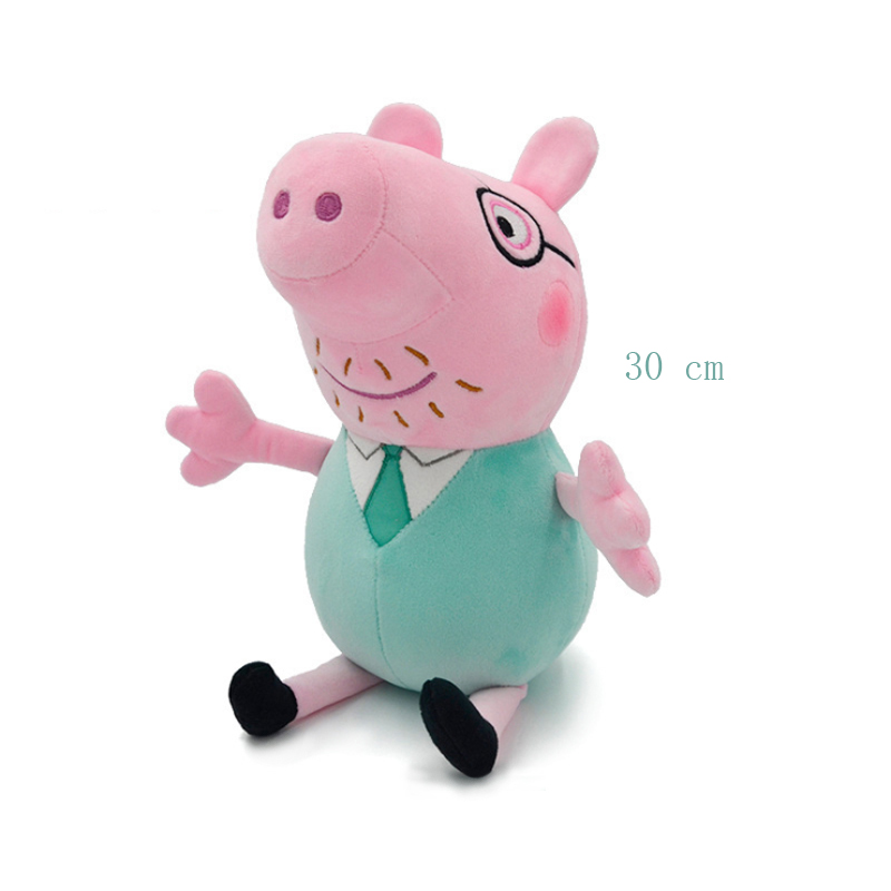 30CM Peppa Pig Plüsch Puppe Echtes Schwein Mama Und Papa Modell kinder Spielzeug Cartoon Anime Figur George kinder Geburtstag Geschenke