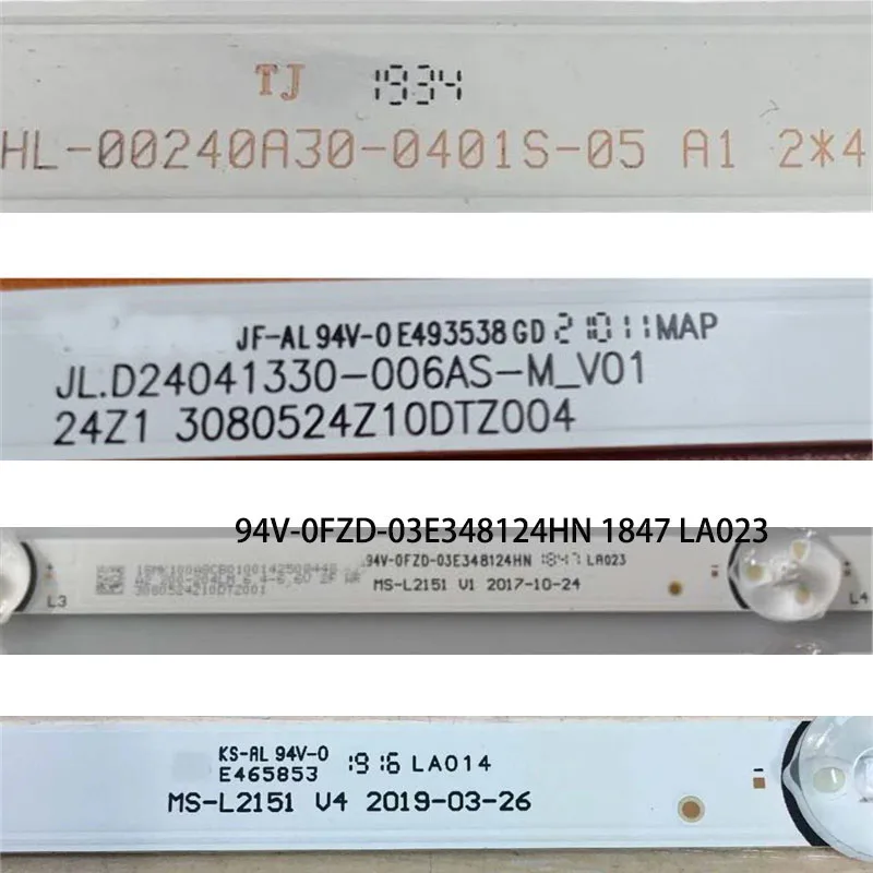 LED TV's Illumination Bars HL-00240A30-0401S-05 A1 2*4 3080524Z10DTZ004 Backlight Strips MS-L2151 V1 V4 JL.D24041330-006AS-M_V01