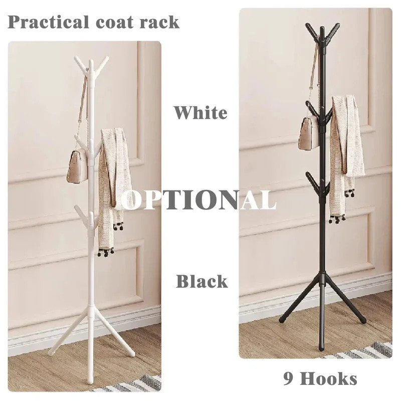 Tree Branch Coat Rack – Mobile Freestanding Hanger Stand for Clothes & Hats, Hallway & Living Room