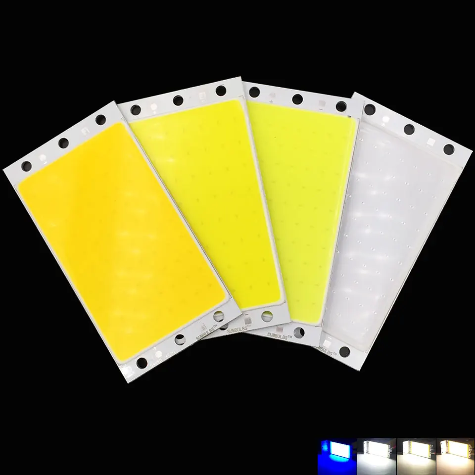 [[Sumbulbs] Phối DC 12V 2W-200W COB Đèn Diode Phát Quang Tuyến Tính Tròn nhiều Màu Sắc COB Cho Bóng Đèn COB LED Thanh Dải Chip