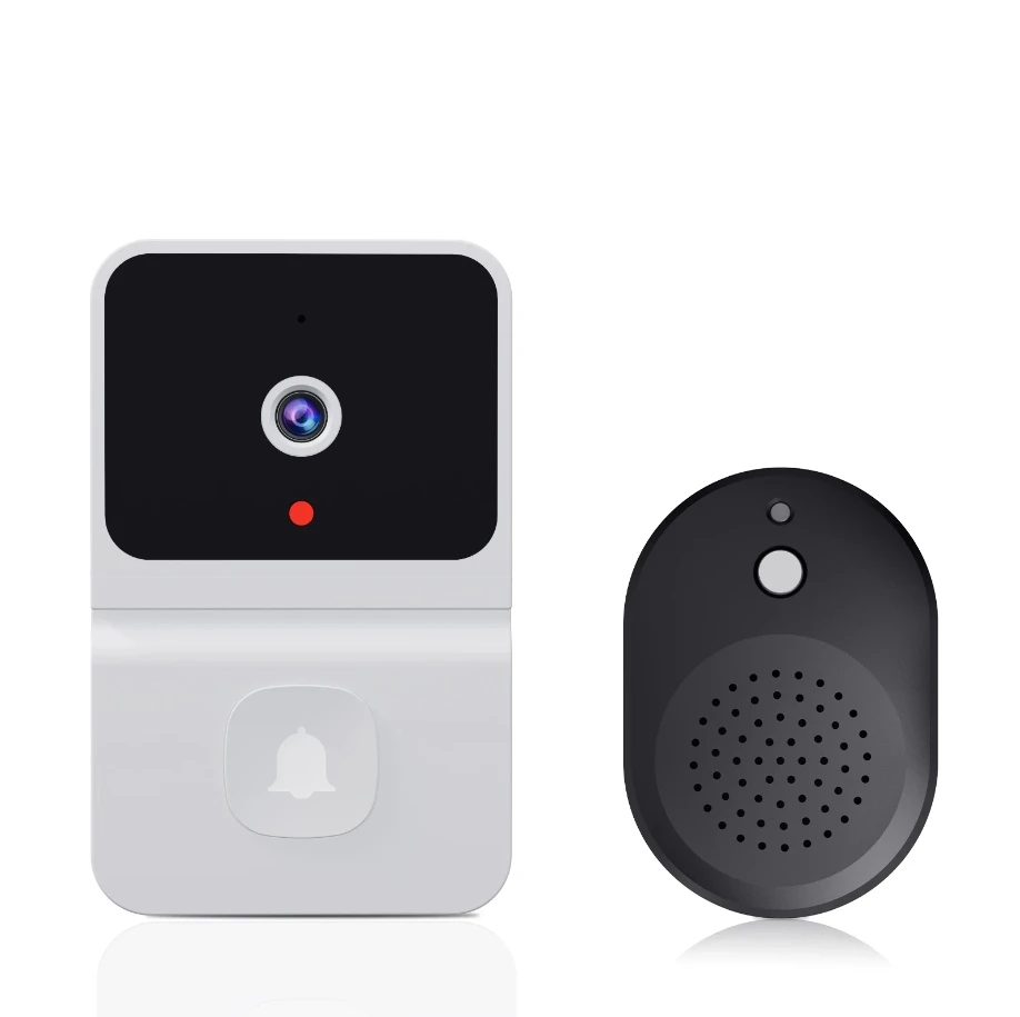 Campainha sem fio com wifi para exterior, câmera hd, vídeo porteiro com visão noturna, mudança de voz, para monitor doméstico
