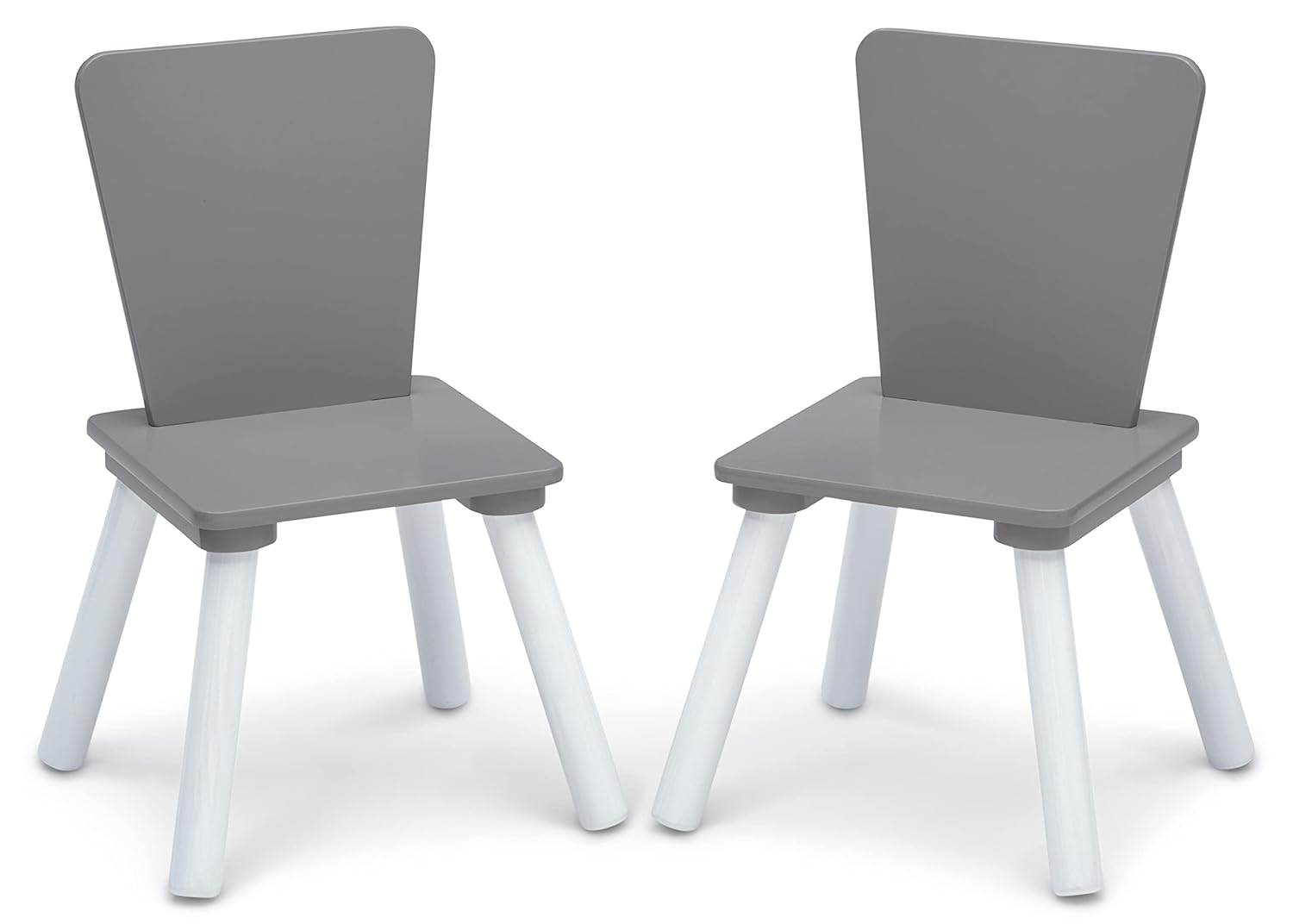 Children 4-Piece Toddler Playroom Set, Grey/White