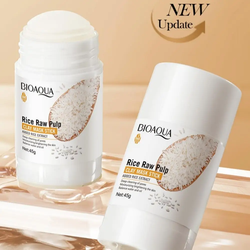 1/3/5 pçs arroz branco polpa crua máscara de lama hidratante remoção cravo rosto limpo encolher poros máscara rosto produtos de cuidados com a pele