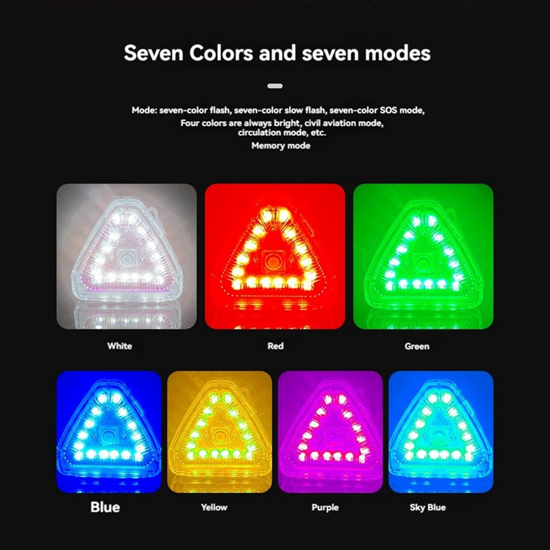 ミニワイヤレスLEDストロボライト,USB充電,防水,防塵,ドローン,車,トラック,自転車,ボート