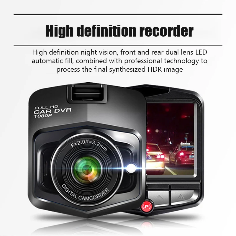 1080p carro dvr traço cam para carros câmera hd gravador de vídeo para veículos dvrs monitor visão noturna câmera do veículo estacionamento