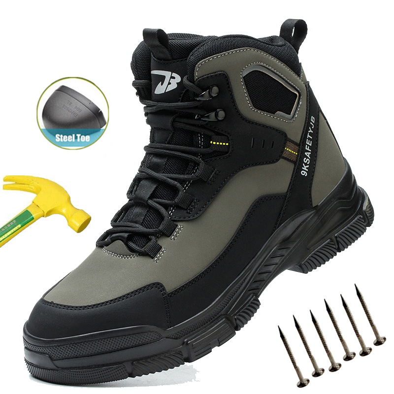 Mann Sicherheits schuhe pannen sichere Arbeit Sneaker wasserdichte Arbeits schuhe Stahl Zehen Schuhe Sicherheits stiefel unzerstörbare Schuhe leicht