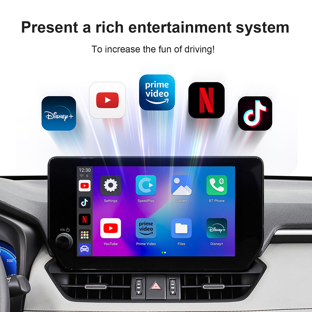 Carplay AI ボックス Android 13 ワイヤレス Android 自動スマート TV ボックス Youtube Netflix トヨタマツダヒュンダイ Haval GMC フォード MG VW Kia