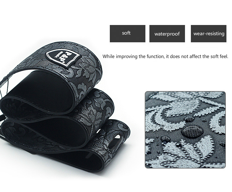 JEStrap-Ceinture brodée souple en cuir véritable, réglable, basse classique, accessoires de passe-temps de musique, 2.5 po