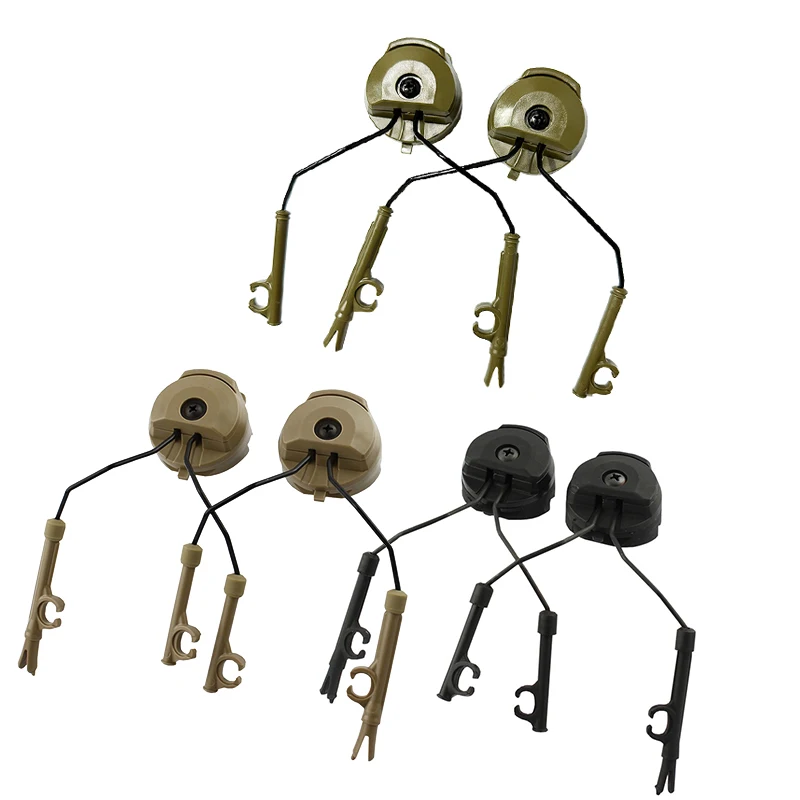 Taktische Headset-Halterung Fast Ops Core Helm ARC Rail Adapter-Set passend für Comtac II Series Noise Cancelling Headset
