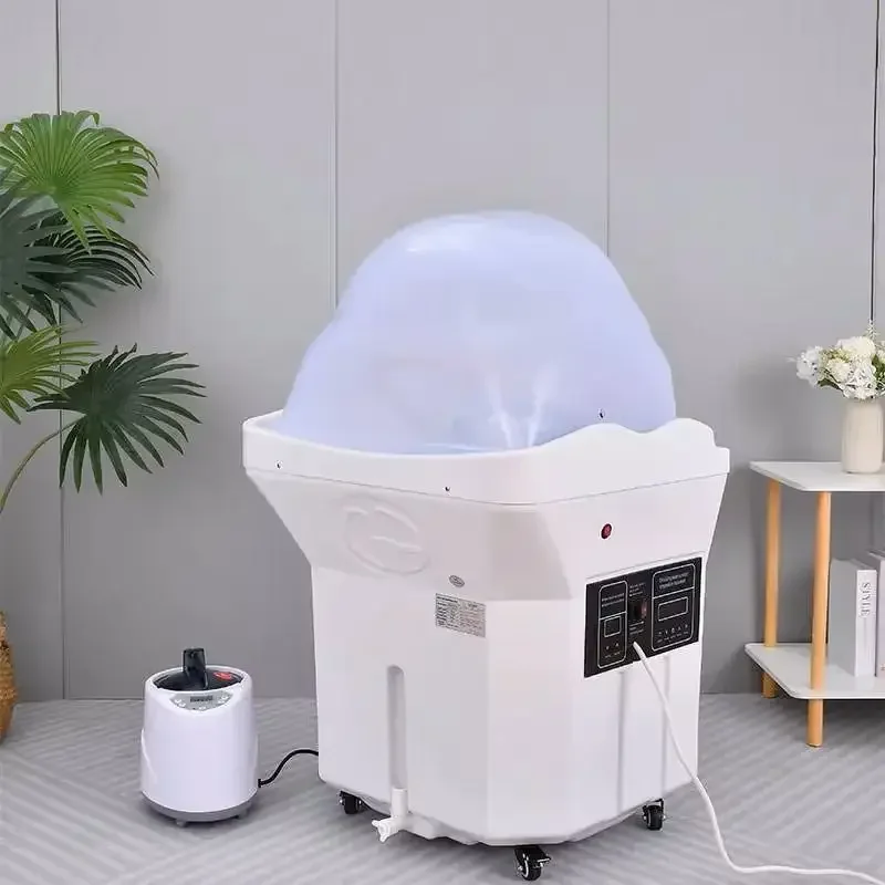 Spa-Ausrüstung im japanischen Stil. Abnehmbarer Kopf-Spa-Ausrüstung mit Wasserzirkulationsbogenrohre und Dampfausrüstung, geeignet für sein