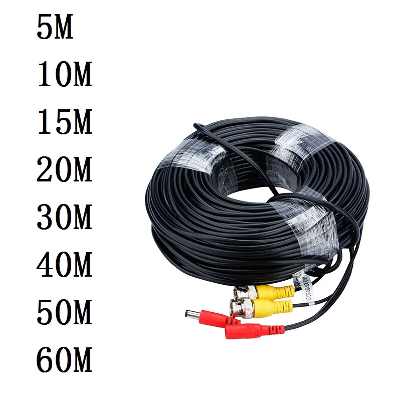 AHD Kamera Kabel 5M/10M/15M/20M/30M BNC Kabel Ausgang für DC Stecker Kabel für Analog AHD CCTV DVR Drop Verschiffen