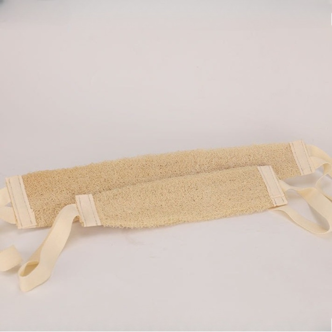 1 шт., натуральная люфа, мягкий отшелушивающий скраб для тела, ванна, душ, спа, массажная щетка для ванны, скруббер, губка, ремешок на спине, инструмент для очистки кожи