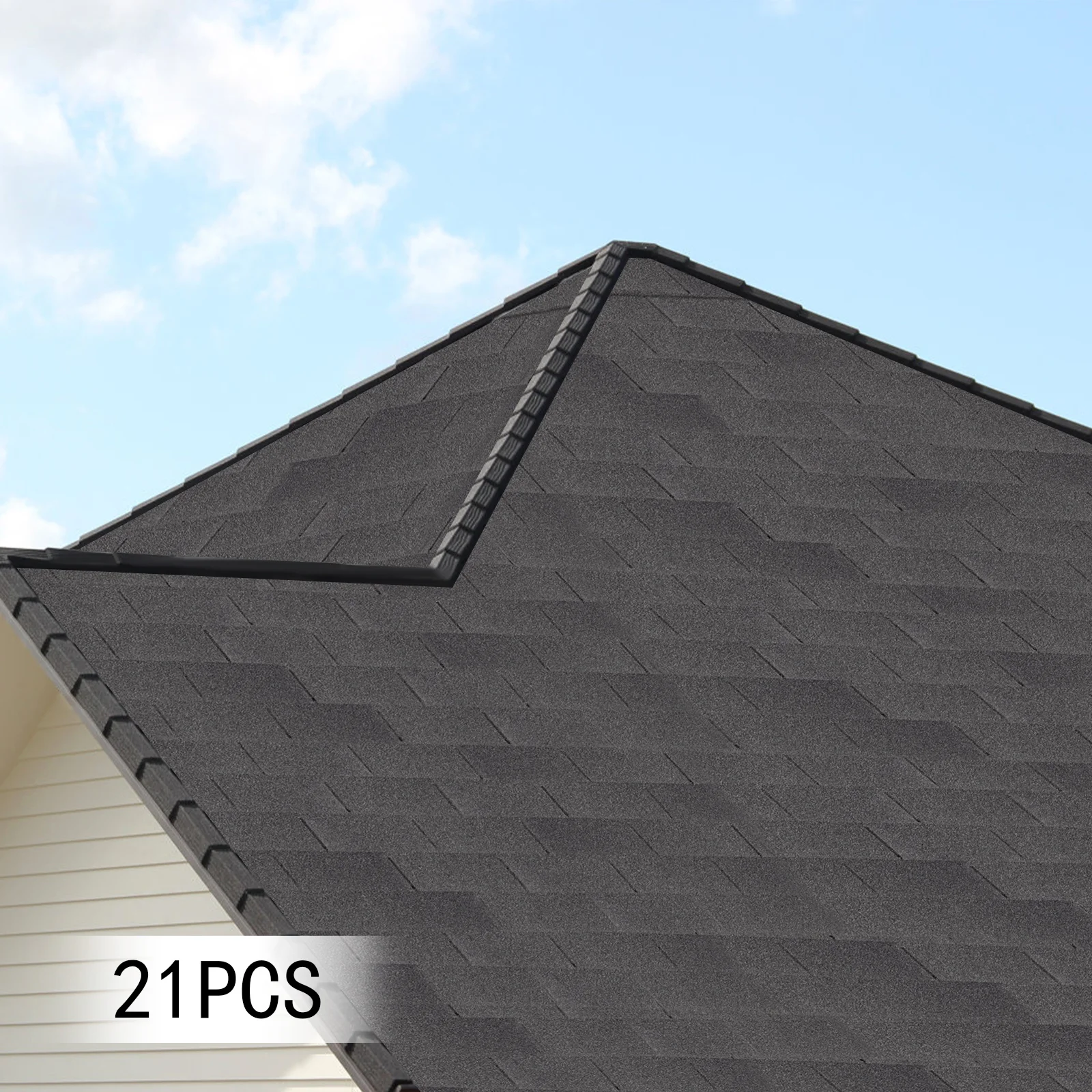 21 pezzi di piastrelle per tetto asfalto da 100 * 33,3 cm con uno spessore di 2,7 mm - Nuvola di lime, adatte per piastrelle di ville
