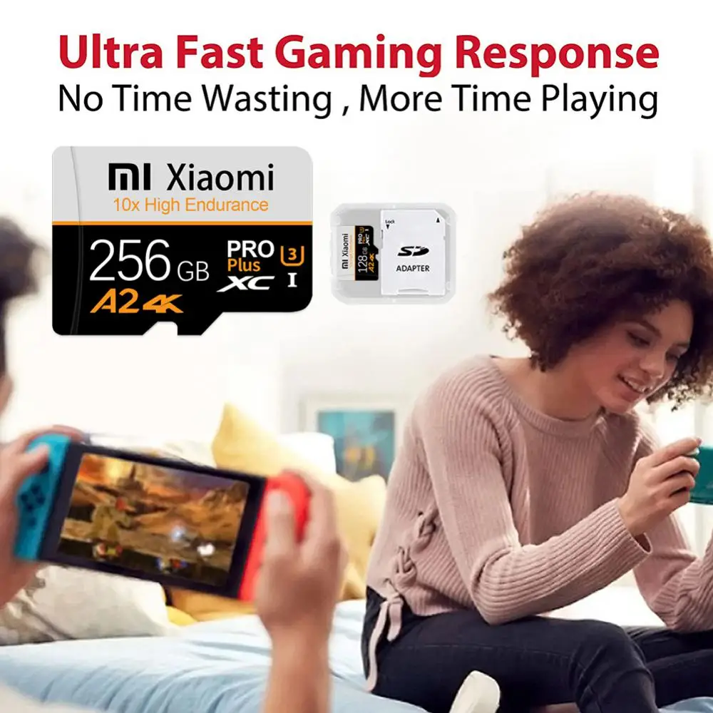 Mijia Xiaomi 2TB U3 メモリカード 1TB 512GB マイクロ TF SD カード 128GB 256GB U3 V30 4K フル HD TF メモリフラッシュカード電話/コンピュータ用