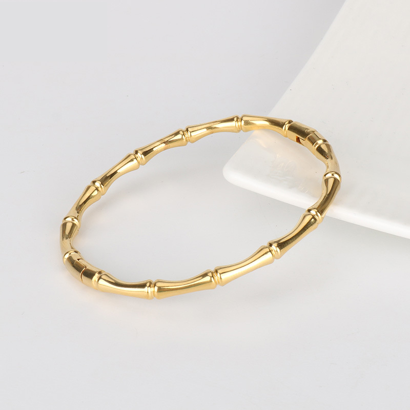 VQYSKO Bamboo Cuff Bracelet Vine Stacking Bangle Thin Simple Plain  Hippie Rock Chic For Her Christmas Gift