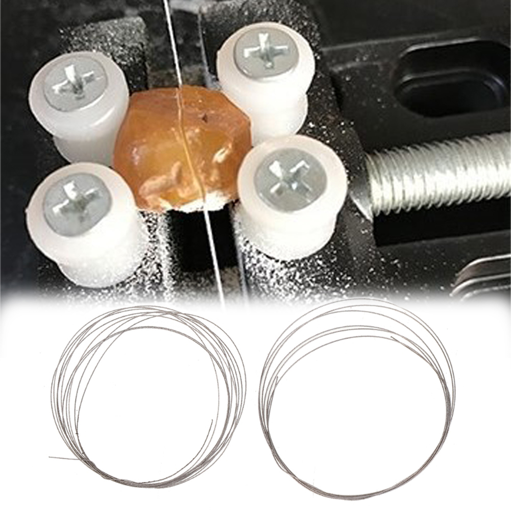 1m 0.26mm/0.37mm Diamond Cutting Wire Saw Blade Jade Silicon Gem Cutting Tool Strings For Metal Marble Granite Glass Wood