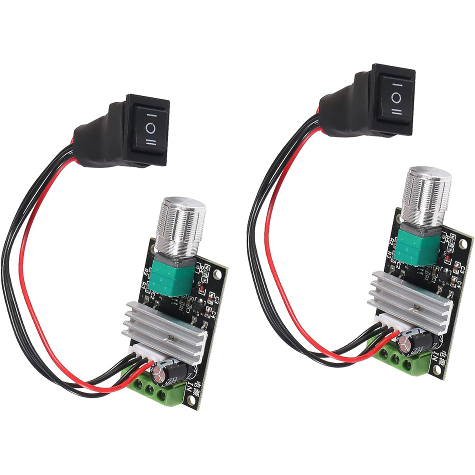 2 แพ็ค 6V 12V 24V 28V 3A 80W 1203BB DC Motor Speed Controller ความเร็ว PWM ปรับ REVERSIBLE มอเตอร์สวิทช์ย้อนกลับ