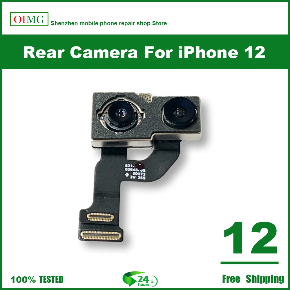 Rear Camera For iPhone 6 6S 7 8 Plus Back Camera Rear Main Lens Flex Cable Camera For iphone X XR XS MAX 11 11PRO 12 Camera+Gift