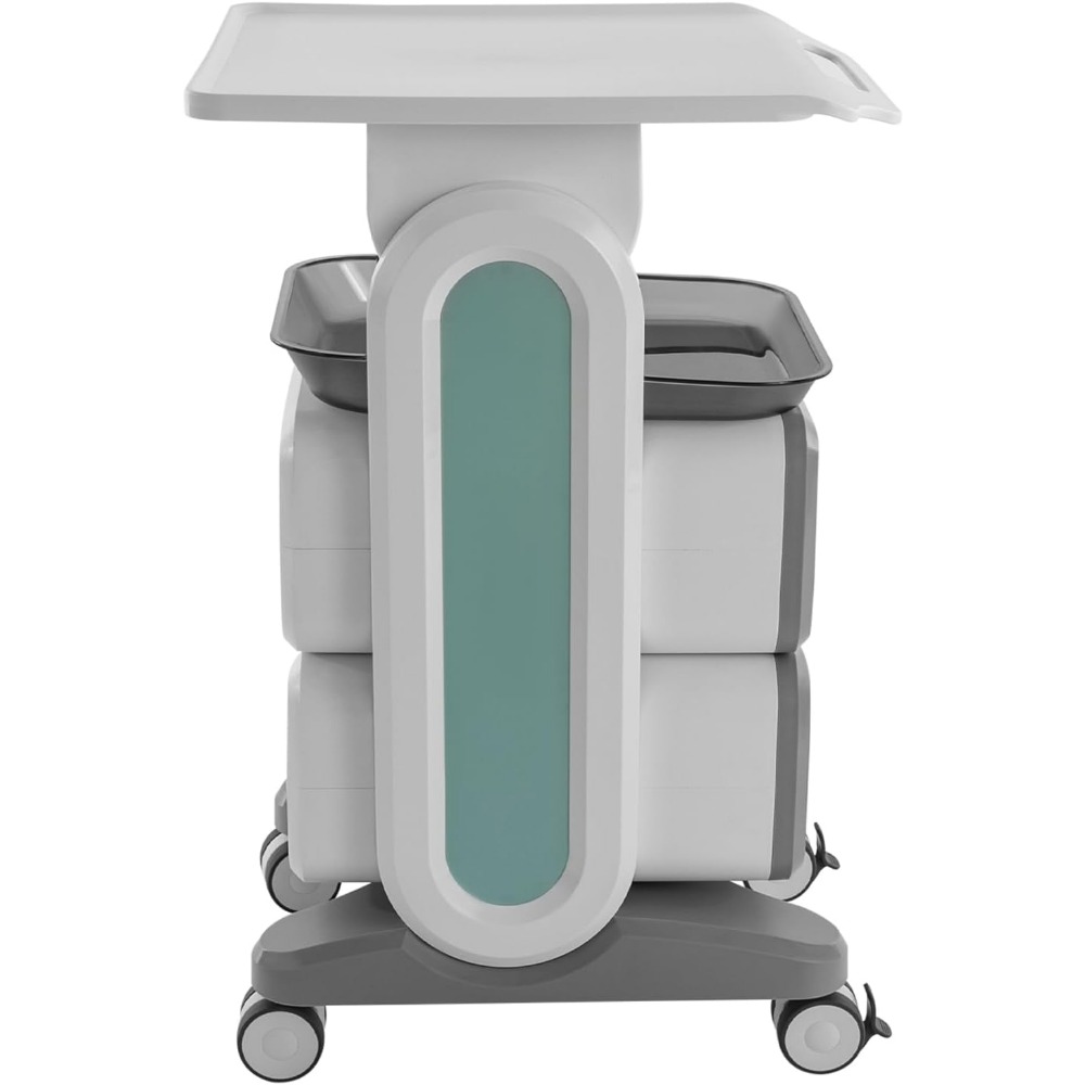 Mobile Medical Trolley Cart 132 Lbs Load Portable Professional Medical Cart with Drawers Tool Tray  for Hospital Medical Salon