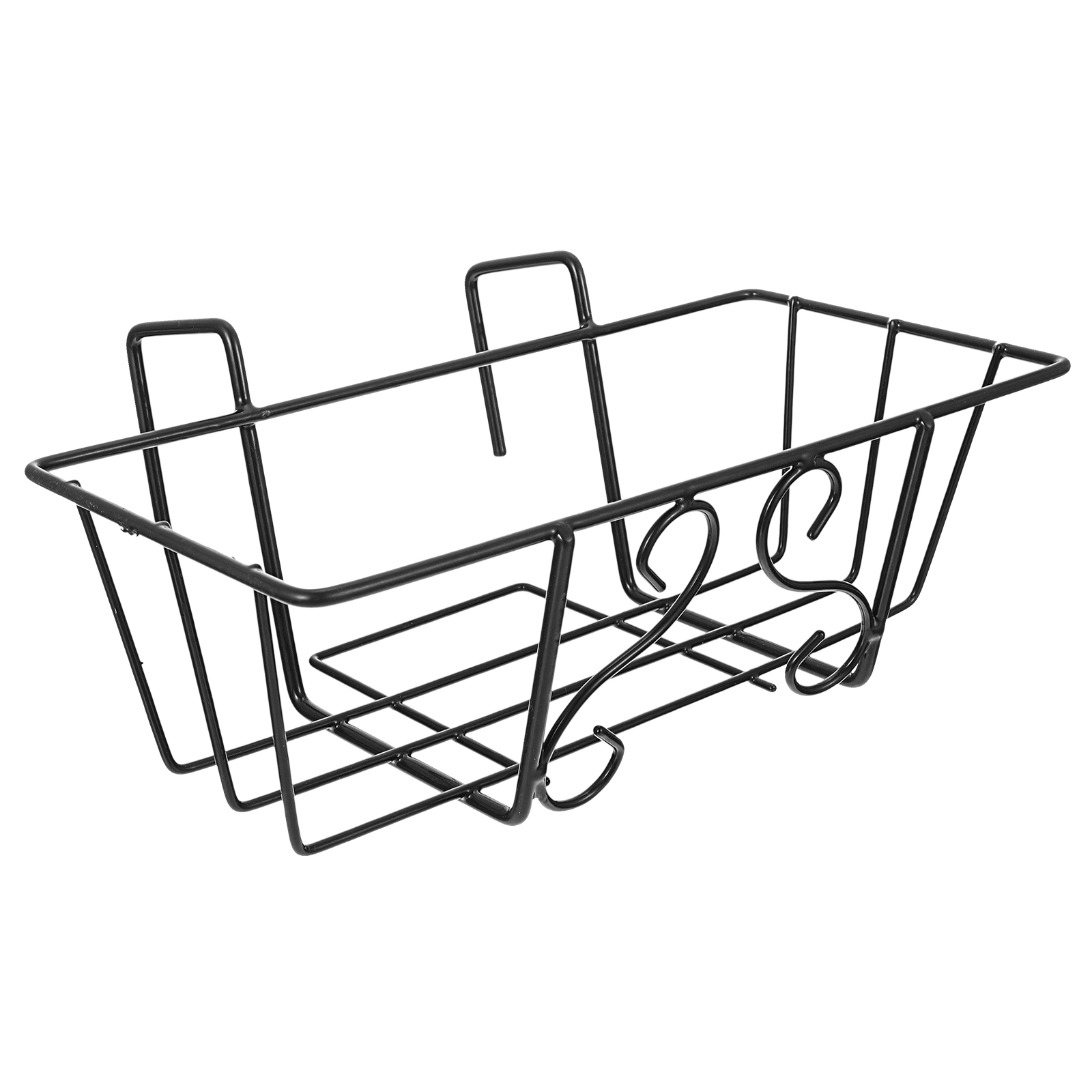 Macetero colgante para balcón, soporte de Metal para macetas, canastas de hierro, valla, Riel, cesta, estante de pared