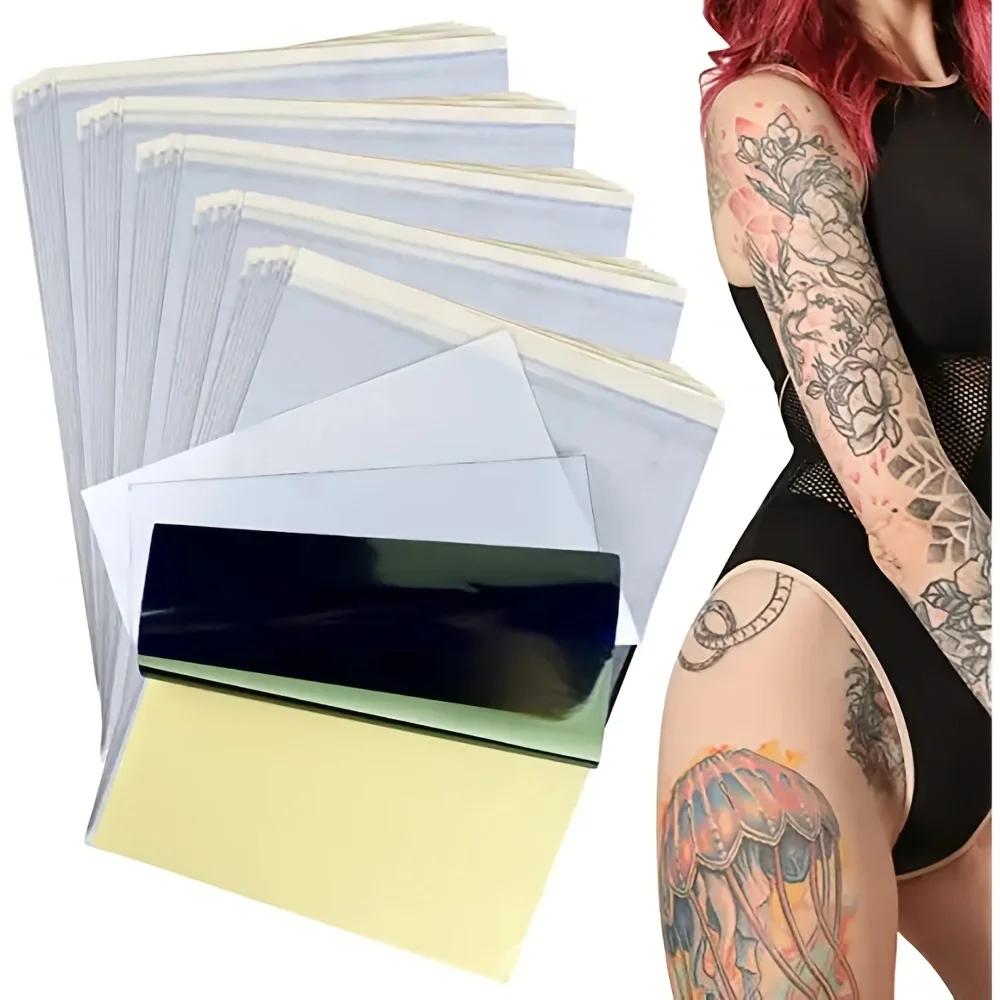 A4 tattoo transfer papier tattoo papier veilig niet pijn huid tijdelijke tattoo sticker papier warmteoverdracht inkjet laser afdrukken DIY