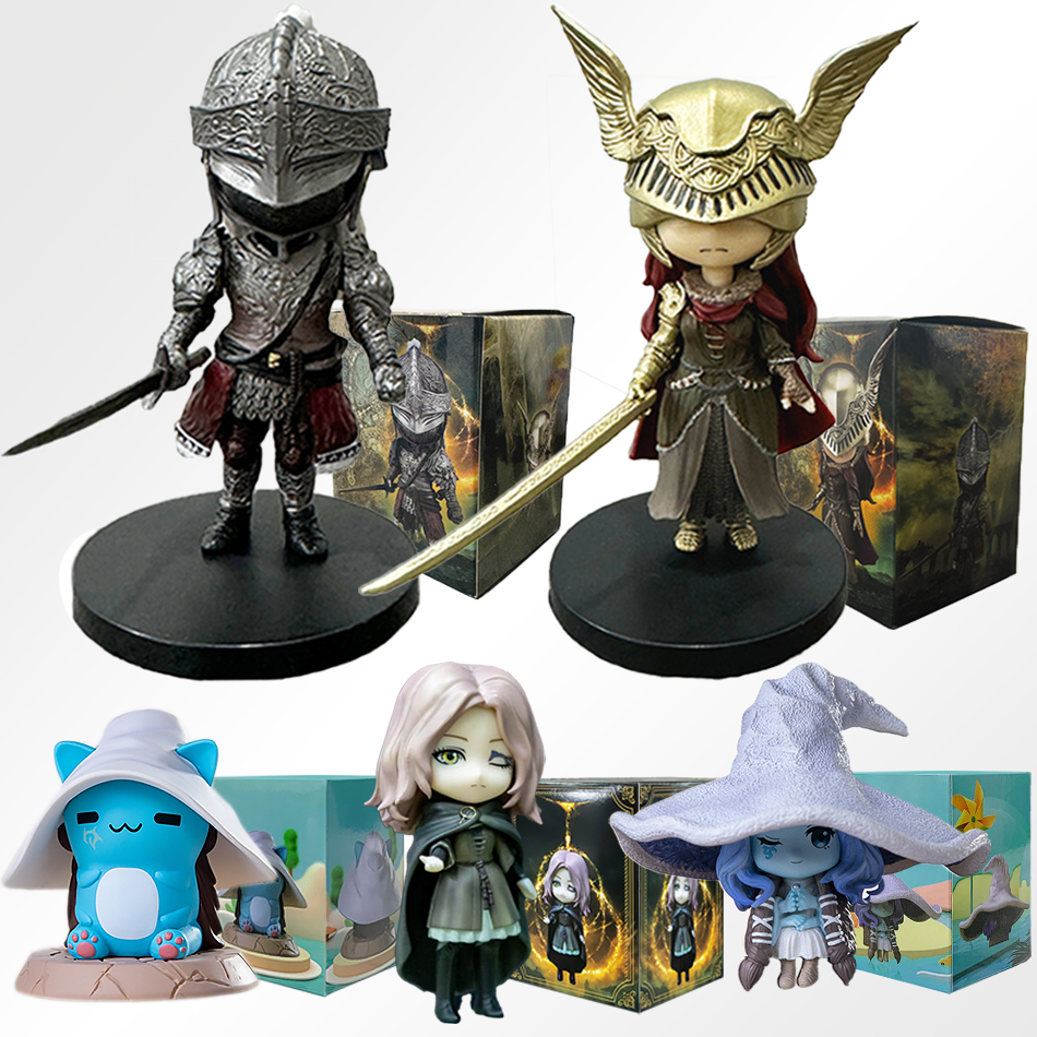 Figura DE ACCIÓN DE Elden Ring Gaming, Mini Ranni Cat Melina Malenia The Half-Wolf, adornos mágicos Lani, muñecas de PVC, nueva versión Q