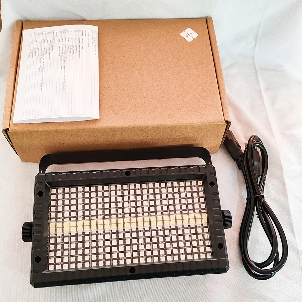 GOTSTAGE 60W Mni LED Strobe Remote 48 White 288 color LEDs 3in1 48Partition DMX Super Bright Dj Strobe Stage Lighting Effects