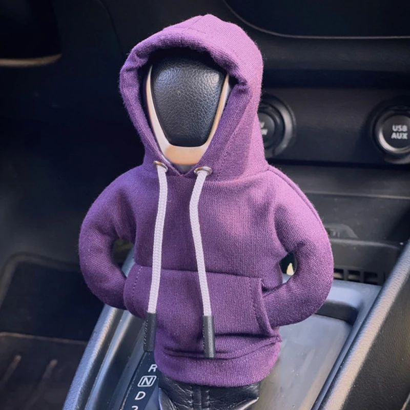 Shift de engrenagem mini capa com capuz capa de mudança de engrenagem alça decoração se encaixa manual automático universal alavanca de mudança do carro decoração interior