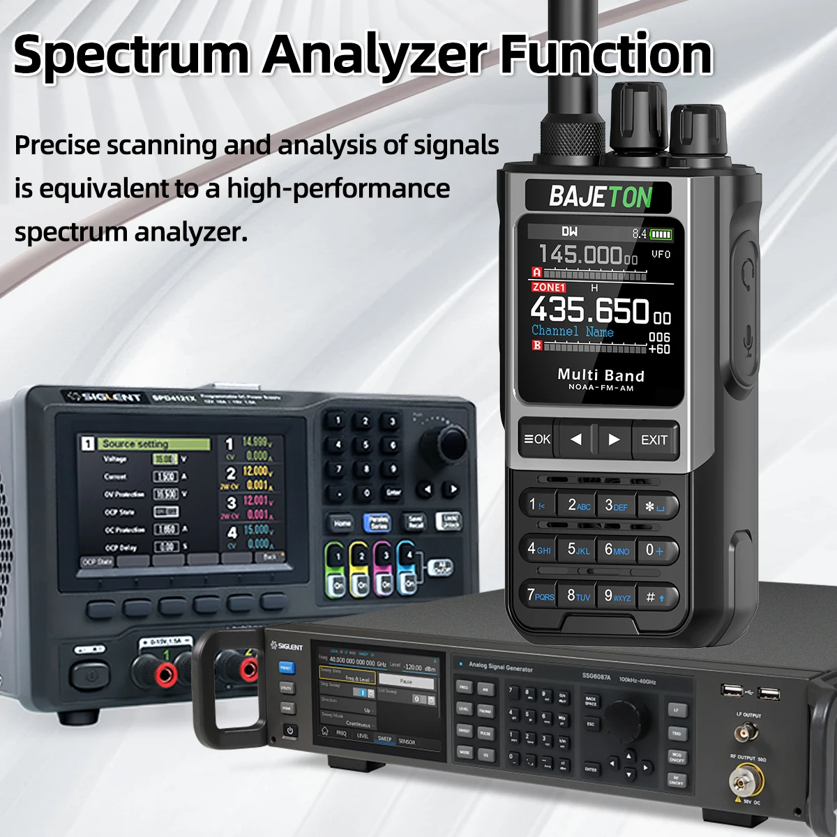BAJETON BJ-8300 Walkie Talkie 10 W Tri Power SW MW LW AM SSB CB Empfangen Drahtlose Bluetooth Telefon Programmierung NOAA Zwei Weg Radio