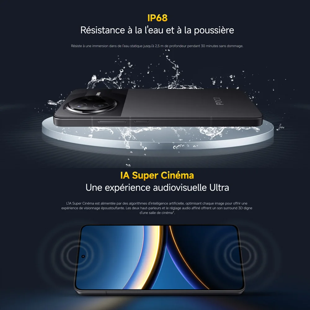 Poco f7 pro globale version smartphone nfc snapdragon®8 gen 3 6000mah 6.67 "2k amoled Display 90w Hyper charge 5g