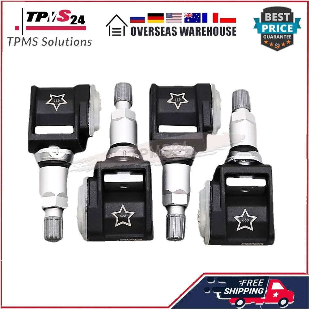 4X BMW 5 シリーズ G30 7 シリーズ G11 BMW X3 X4 X6 X7 メルセデスベンツ A E GLE クラス 433MHz TPMS センサー 36106887140   A 0009052102