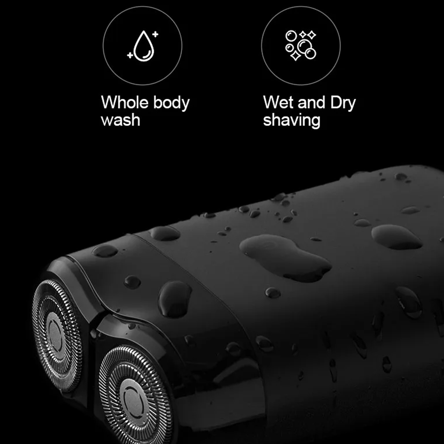 2025 New Portable Electric Shaver S100 Twin Blade Dry Wet Razor Beard Trimmer Cutter TypeC Rechargeable Men Razors Machine