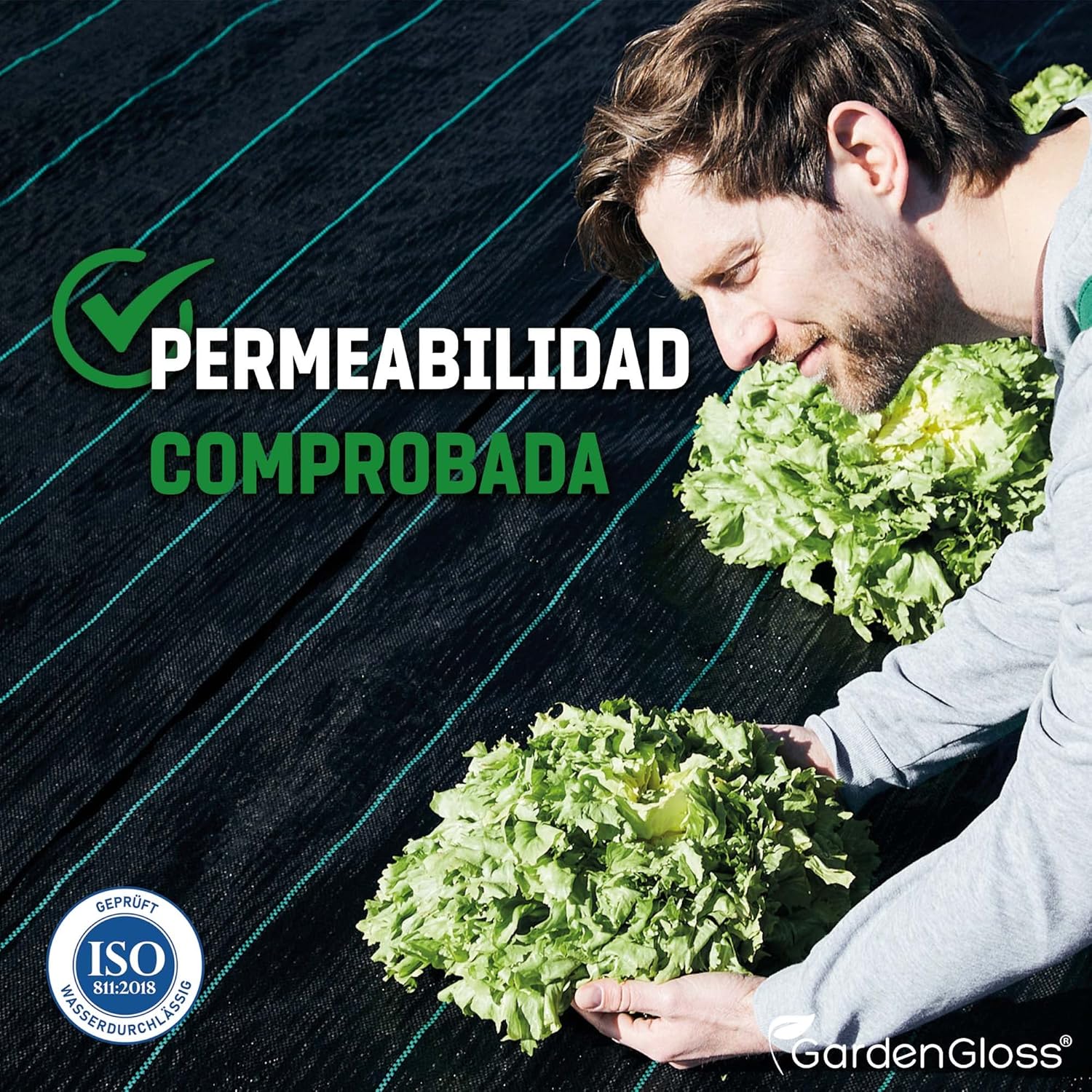 30m2 Malla Antihierbas 100g/m2 - Permeable al Agua y Estable a los Rayos UV - Geotextil Resistente al desgarro para