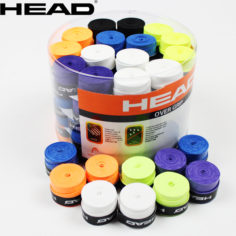 10 Stuks HOOFD Anti Slip Hoofd Overgrip Tennisracket Grips Originele Tennis Overgrip PU Droog Gevoel Badminton Grips Tennis squash Traini