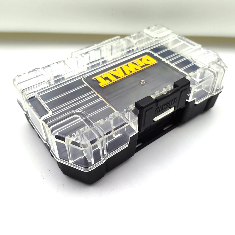 DEWALT TSTAK Tough Case Black Medium Stackable Removable Dustproof Drill Bits Accessories 148*85*40mm Storage Tool Box 1PCS