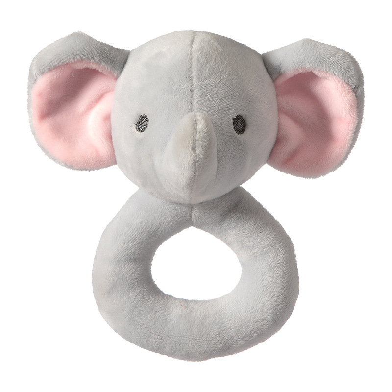 男の子と女の子のための動物の形をしたガラガラ,0〜12か月の赤ちゃんのためのぬいぐるみギフト