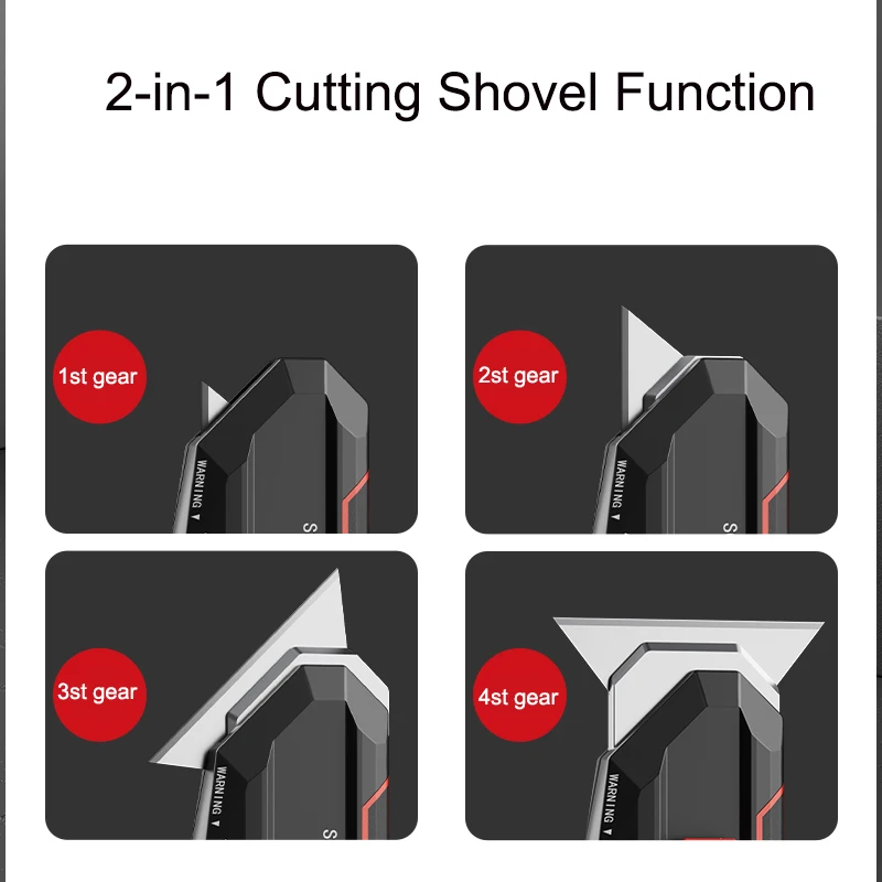 Multifunctional Utility Knife Transforms into Scraper Industrial Alloy Material Cutting Tool Household Electrician Glue Knives