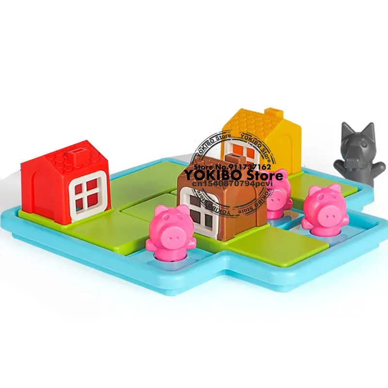 Jeux de société intelligents Hide & Seek, petit chaperon rouge, avec Solution, jeu de Puzzle de construction de compétences, jouet, cadeau pour enfants