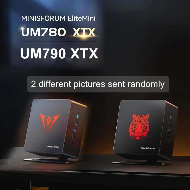Minis forum um890 um880 pro mini pc amd ryzen 9 8945hs 7 8845hs 2 * usb 4,0 2 * ddr5 2 * pcie 4,0 fenster 11 gaming mini computer wifi6