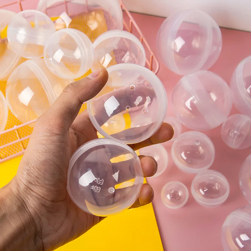 子供用のプラスチック製カプセルのおもちゃの保管,空のボックス,5種類のシェル,プラスチックボール容器,パーティーのお気に入りのギフト,10個
