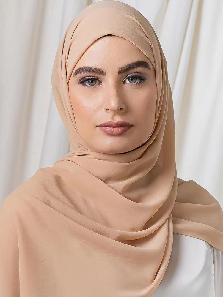 Liquidação_clássico muçulmano menina chiffon hijab cachecol feminino longo envoltório de cabeça para casamento hijabs cachecóis véu 180*70cm lenço_