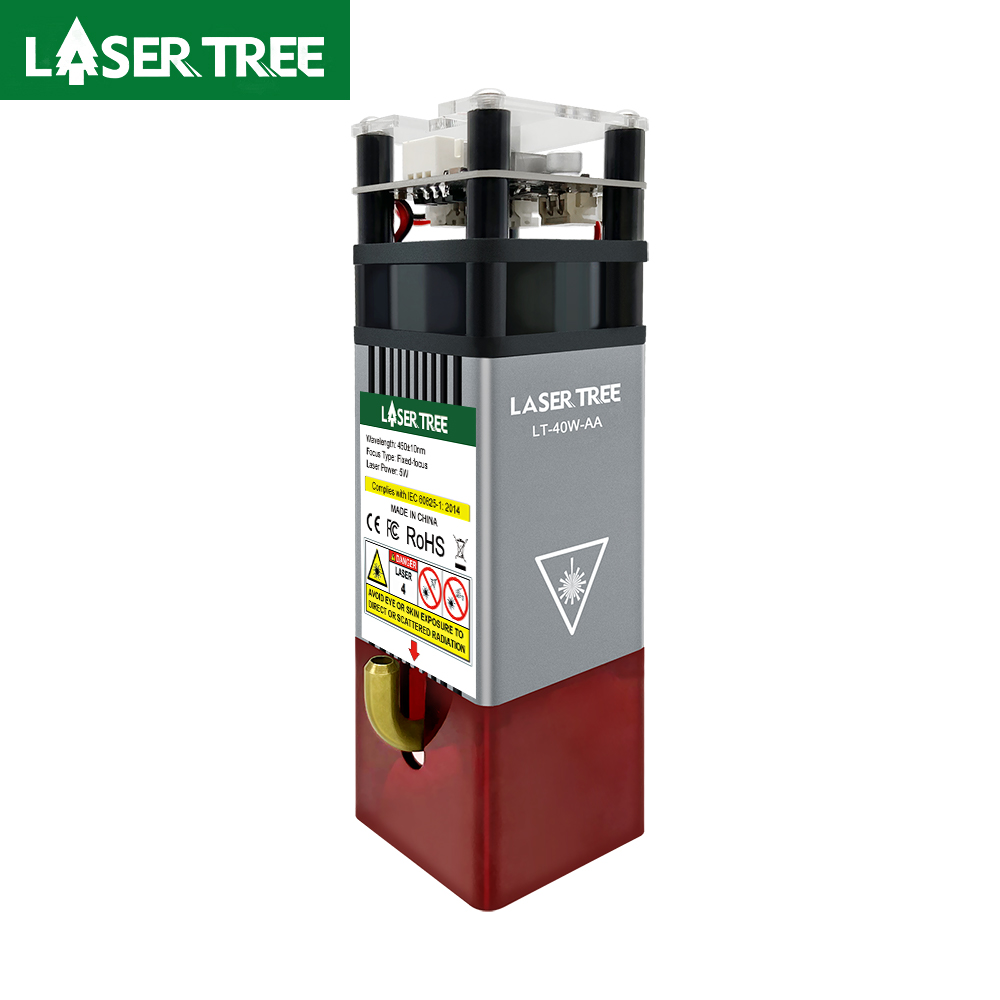 Árvore a laser 4w 5 módulo de laser de potência 450nm ttl cabeça de laser de luz azul para gravação a laser corte de madeira ferramentas diy