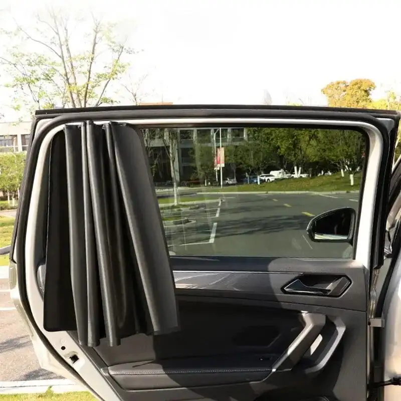 Parasol magnético para ventana lateral de coche, cortinas de privacidad, reflejo UV, antideslumbrante, bloque UV, parasol para ventana delantera/trasera, 2 uds.