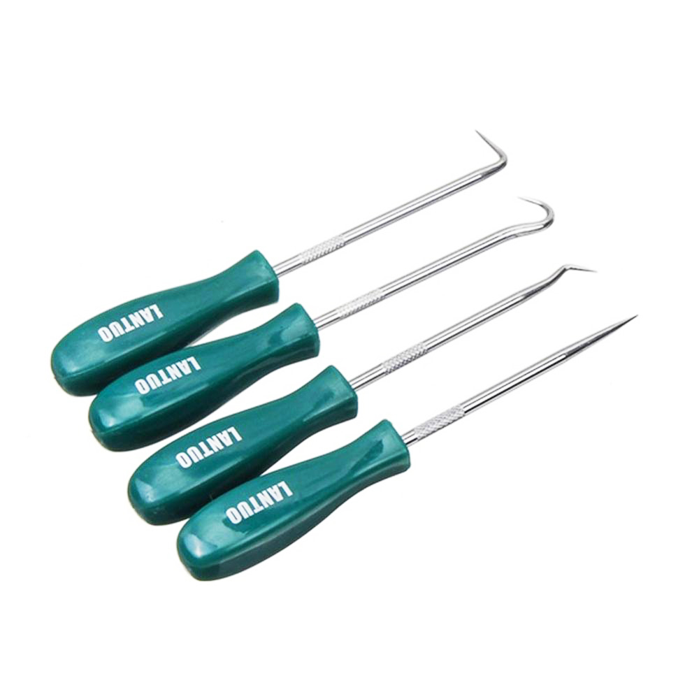 4 Stuks 135 Mm Auto Auto Voertuig Oliekeerringen Schroevendraaiers Set O-Ring Afdichting Pakking Puller Remover Pick Haken gereedschap Auto Reparatie Tools