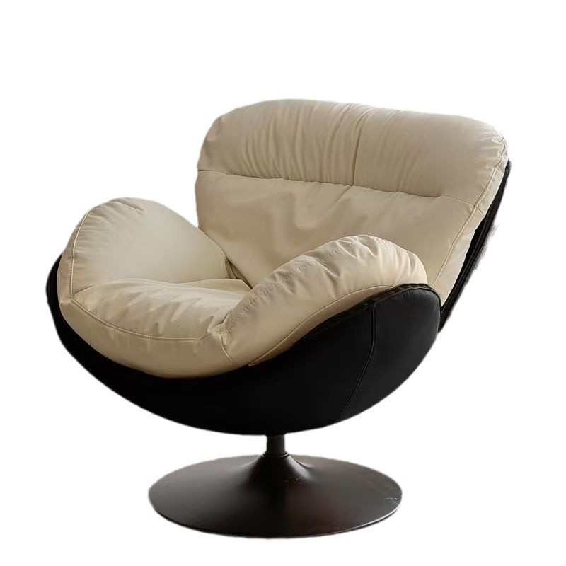 Sofá nórdico giratorio individual, silla moderna y sencilla para el hogar, sala de estar, balcón, dormitorio, mecedora ligera de lujo
